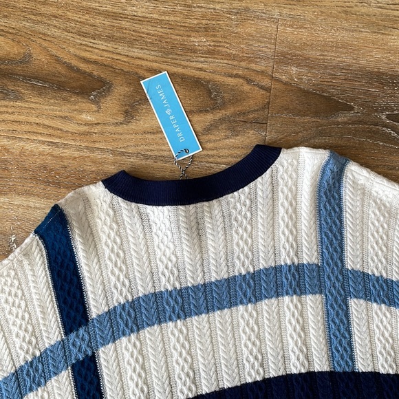 Draper James Windowpane Cable Cape NWT - Picture 13 of 13